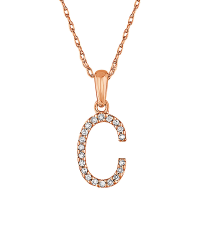 Sabrina Designs 14k Diamond A-z Initial Necklace (a-z)
