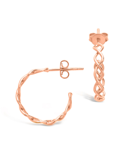 Sterling Forever 14k Rose Gold Vermeil Earrings