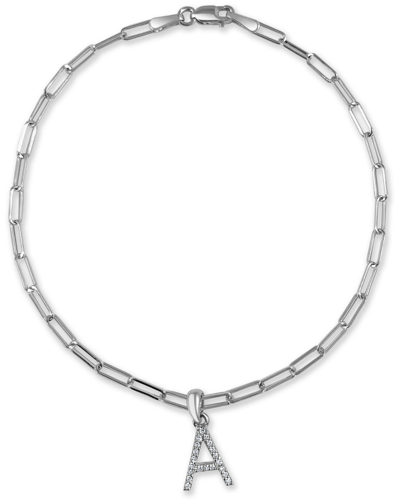 Sabrina Designs 14k 0.08 Ct. Tw. Diamond Initial Bracelet (a-z)