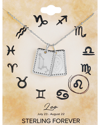 Sterling Forever 14k Rose Gold Vermeil Leo Zodiac Tag Necklace