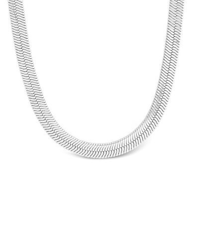 Sterling Forever Rhodium Plated Herringbone Necklace