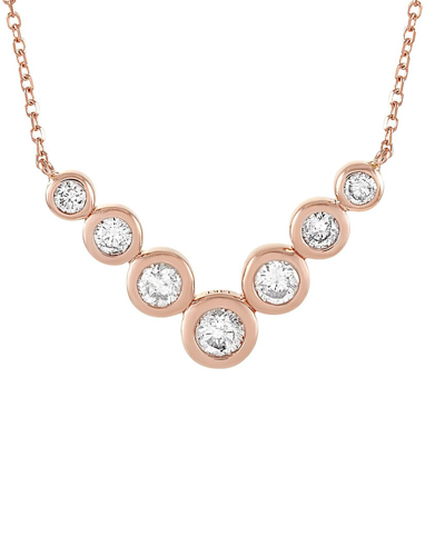 Diamond Select Cuts 14k Rose Gold 0.50 Ct. Tw. Diamond Necklace