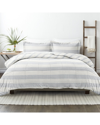 HOME COLLECTION HOME COLLECTION DOWN ALT DISTRESSED STRIPE REVERSIBLE COMFORTER SET