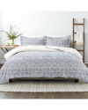 HOME COLLECTION HOME COLLECTION ULTRA SOFT MODERN RUSTIC 3PC REVERSIBLE DUVET SET