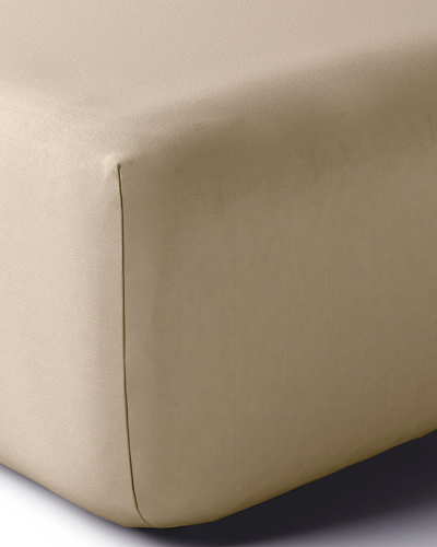 Anne De Solene Vexin Fitted Sheet In Beige