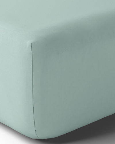 Anne De Solene Vexin Fitted Sheet In Seafoam