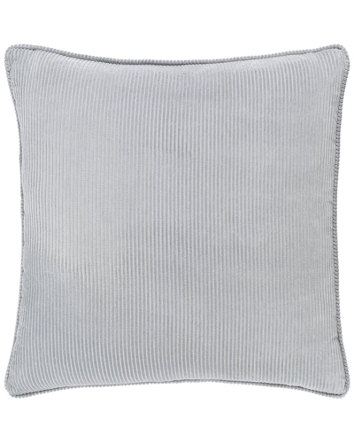Surya Corduroy Down Pillow Kit In Gray