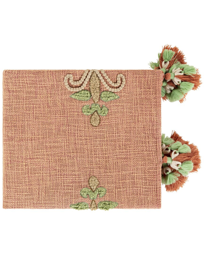 Surya Amie Throw In Burnt Orange