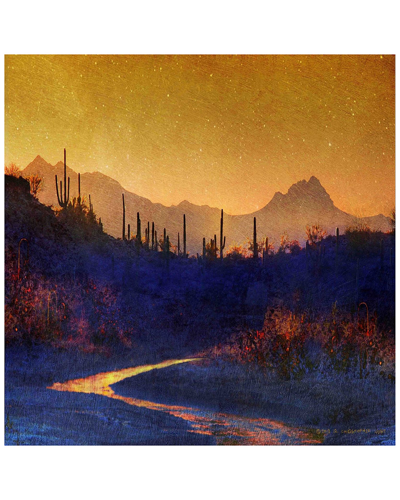 Marmont Hill Sunset Saguaros Stream