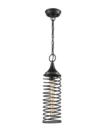 Artistic Home & Lighting Spring 1-light Pendant In Black