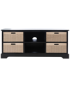 Safavieh Landers 4-drawer Media Stand In Black