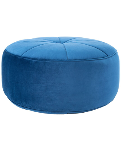 Safavieh Amais Round Ottoman In Navy
