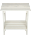 Shine Co. Indoor/outdoor Side Table With Hydro-tex Finish In Off-white