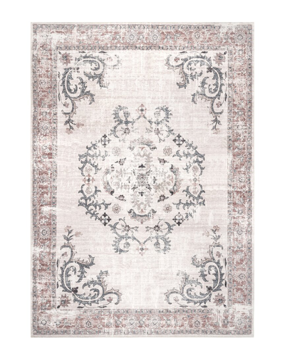 Nuloom Layna Distressed Washable Rug In Grey