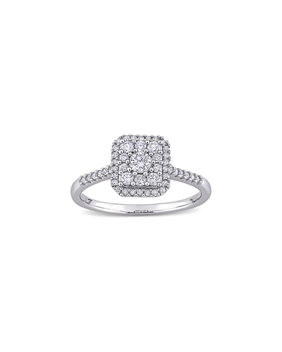 Rina Limor 10k 0.50 Ct. Tw. Diamond Halo Ring