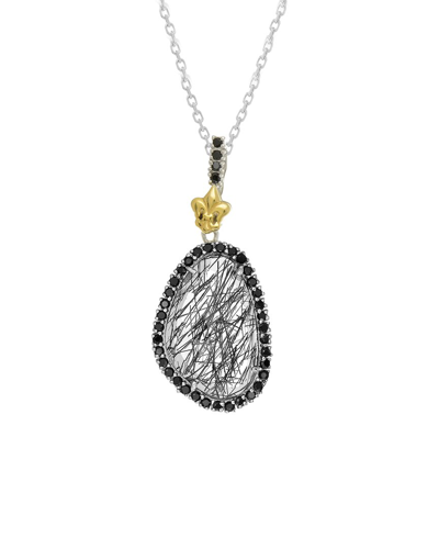 Phillip Gavriel Rock Candy 18k & Silver Gemstone Necklace