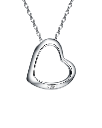 Genevive Silver Pendant Necklace