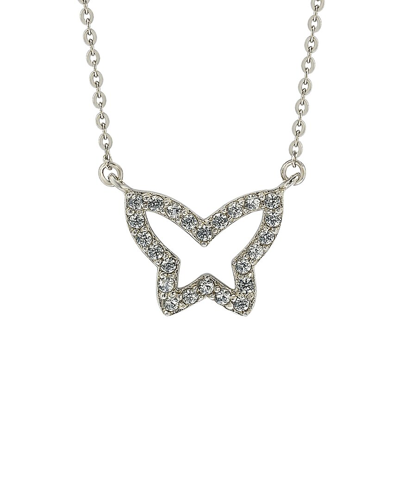 Suzy Levian 14k 0.30 Ct. Tw. Diamond Butterfly Necklace
