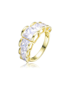 Genevive 14k Over Silver Ring