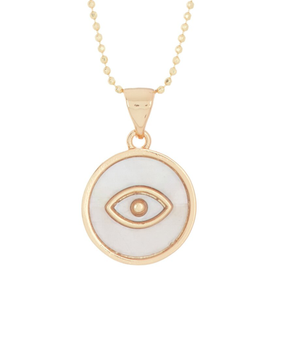 ADORNIA ADORNIA 14K OVER SILVER EVIL EYE NECKLACE