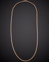 Italian Gold 14k Italian Rose Gold Rope Necklace