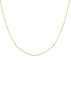 ITALIAN GOLD 14K ITALIAN GOLD STATION CABLE CHAIN NECKLACE