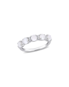 Rina Limor Silver 0.99 Ct. Tw. Gemstone Half-eternity Ring
