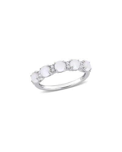 Rina Limor Silver 0.99 Ct. Tw. Gemstone Half-eternity Ring