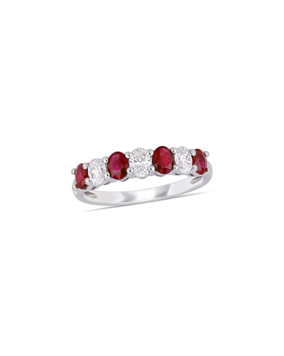 Rina Limor 14k 1.34 Ct. Tw. Diamond & Ruby Ring