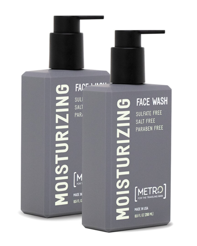 Metro Man 250ml Moisturizing Face Wash - 2pk