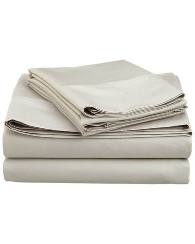 Superior Blend Solid 600 Thread Count Deep Pocket Sheet Set In Beige