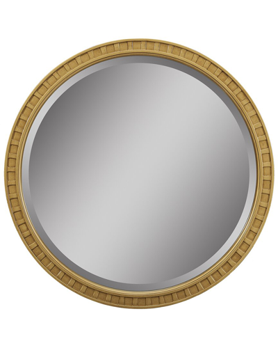 Jennifer Taylor Home Luxe Dauphin Round Gold Accent Wall Mirror In Golden