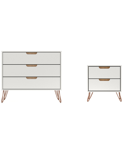 Manhattan Comfort Rockefeller Dresser & Nightstand Set