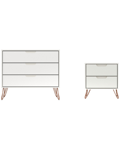 Manhattan Comfort Rockefeller Dresser & Nightstand Set