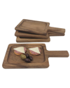 WOODARD & CHARLES WOODARD & CHARLES SET OF 4 INDIVIDUAL PADDLE BOARD SERVING TRAYS