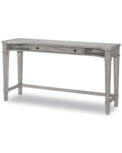 Legacy Classic Belhaven Sofa Table / Desk In Weathered Plank Finish Wood