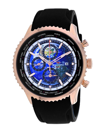 Seapro Meridian World Timer Gmt Blue Dial Mens Watch Sp7523 In Black / Blue / Gold Tone / Rose / Rose Gold Tone