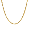 ADORNIA ADORNIA 14K PLATED ROPE CHAIN NECKLACE