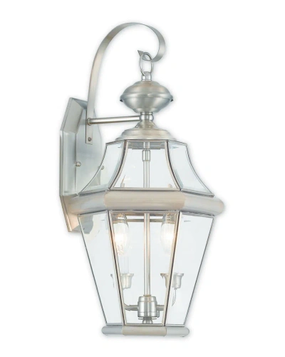 Livex Lighting Livex Georgetown 2-light Bn Outdoor Wall Lantern