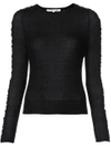 HELMUT LANG HELMUT LANG GATHERED SIDE-STRIPE JUMPER - BLACK,H04HW70712094554