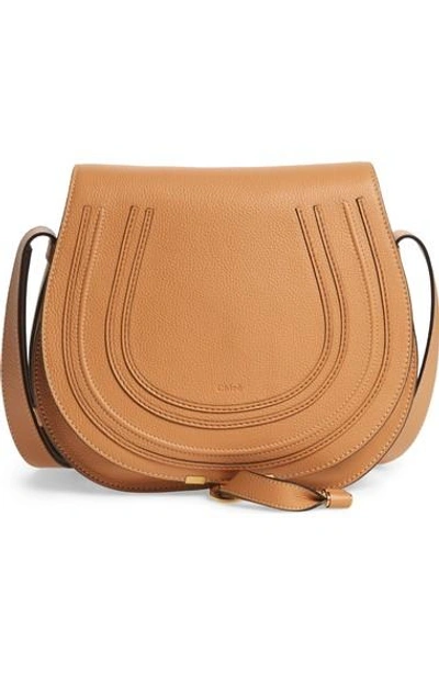 Chloé 'marcie - Medium' Leather Crossbody Bag In Softy Brown