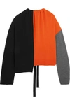 MARNI OVERSIZED colour-BLOCK WOOL jumper