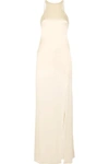 HALSTON HERITAGE OPEN-BACK SATIN GOWN