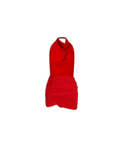 710 Studio Set Ana Mini Skirt + Noelia Bodysuit Red