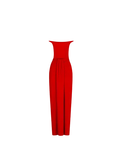 710 Studio Set Mai Skirt + Alba Bodysuit Red