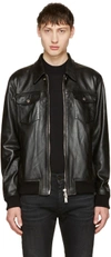 DSQUARED2 Black Leather Jacket