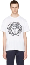 VERSACE White Painted Medusa T-Shirt