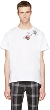 VALENTINO White Embroidered Tattoo T-Shirt