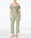 FREE PEOPLE Free People In The Moment Embroidered Cold-Shoulder Jumpsuit