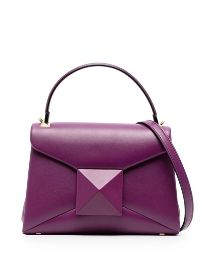 Valentino Garavani Rockstud Tote Bag In Purple